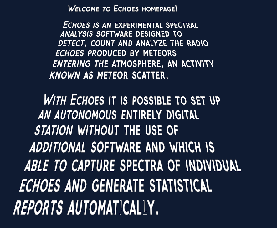 Al momento stai visualizzando Rilasciato Echoes v.0.61 ed Ebrow v.0.2